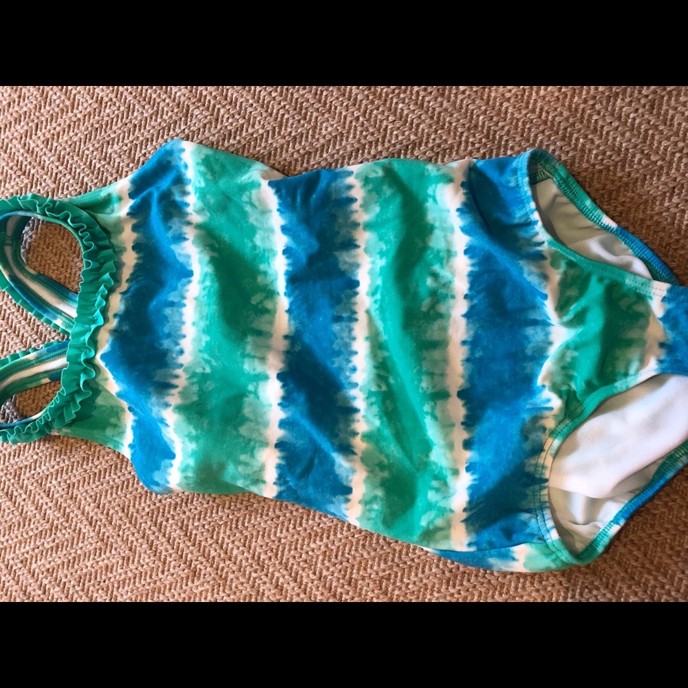 Blue and Green TieDye swimsuit